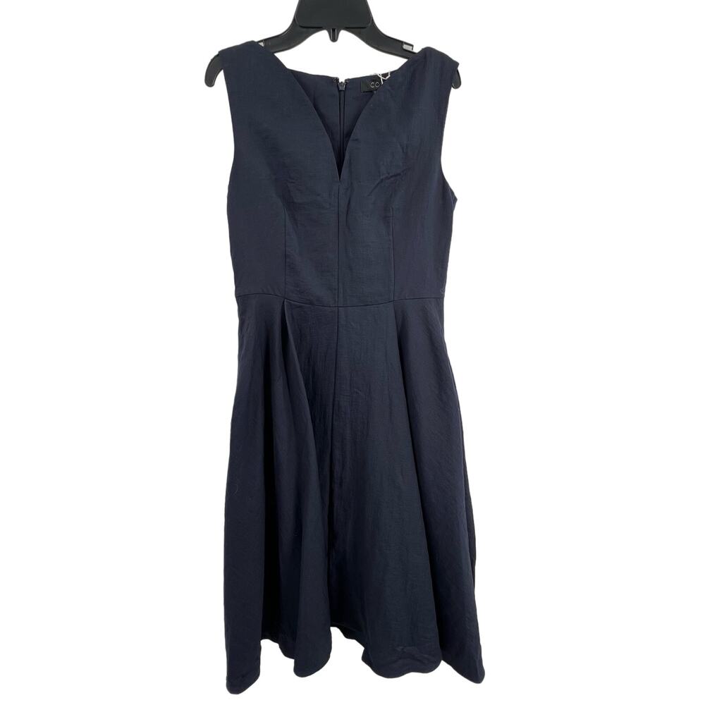 COS Dress Size 4 Navy Full Skirt Sleeveless New